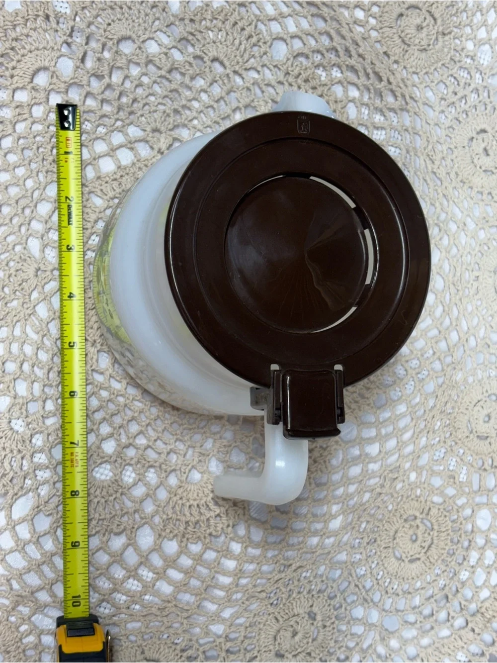 Classic Arcopal France Milk Glass Coffee Carafe Victoria Pattern